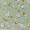 Punto estampado DINOZ Masilla / Multicolor vintage